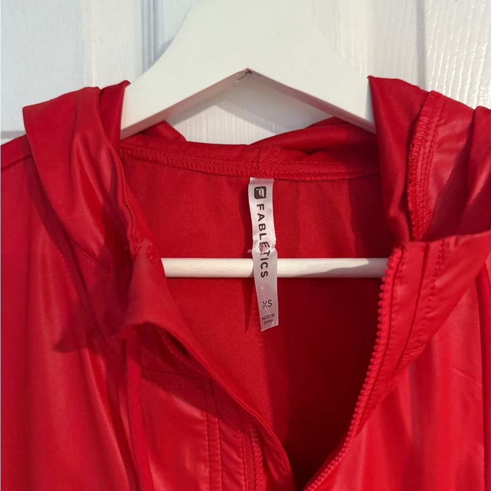 Fabletics Vibrant Red Windbreaker - image 3